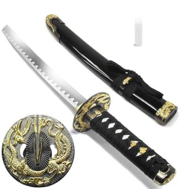Imagem de Espada Adaga Tanto Samurai Golden Dragon Aço Carbono + Óleo lubrificante (93702)