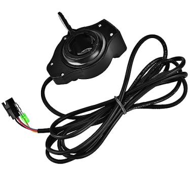 Imagem de Aoresac Acelerador de Scooter Ebike 12V - 99V Com Display LCD de Tensão da Bateria, Monitoramento Tensão Em Tempo Real para Guiador Bicicleta Elétrica 22,5 Mm, Resistente e Fácil