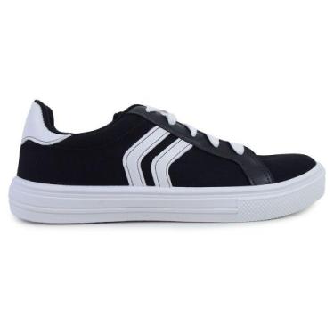 Imagem de Tênis Feminino Moleca Preto e Branco - 5796, 35, Preto