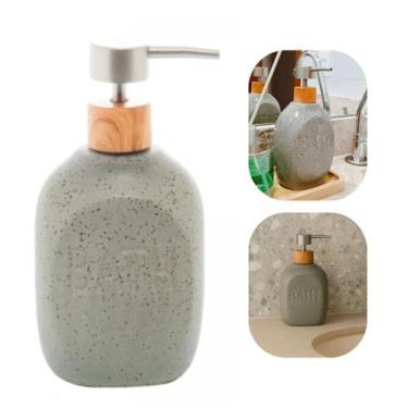 Imagem de Porta Sabonete Líquido 430ml Granilite Bath Para Pia Banheiro Lyor Pre