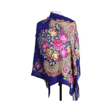 Imagem de Xale Feminino De Inverno Em Pashmina 2024: Lenço Estampado De Designer