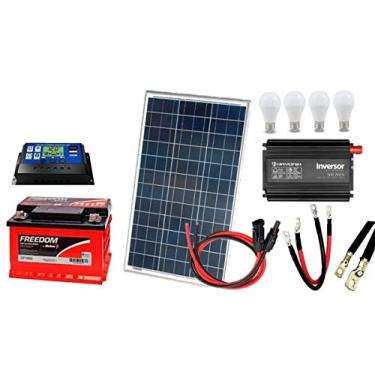 Imagem de Kit Gerador De Energia Solar 60wp - Gera Até 160wh/dia