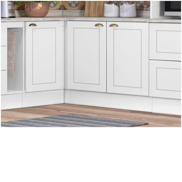 Imagem de Balcão Canto Reto 01 Porta Nova York Henn Branco Hp