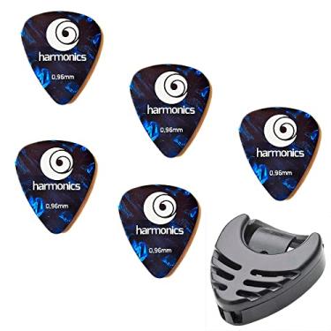 Imagem de Palhetas De Guitarra Violão Harmonics 096 (5 UNIDADES) + Porta Palheta