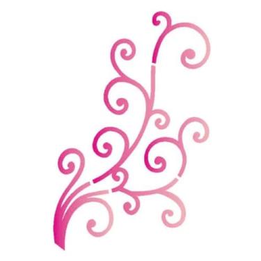 Imagem de Stencil de Acetato para Pintura OPA Simples 15 x 20 cm - 2029 Arabesco Curva