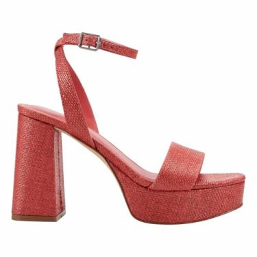 Imagem de Marc Fisher Sandália feminina Sadel Wedge, Vermelho 610, 38