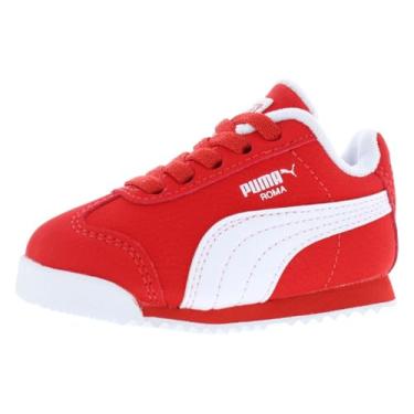 Imagem de PUMA Tênis infantil unissex Roma 24 Reversed, Para todos os tempos, vermelho, puma branco, 5 Big Kid