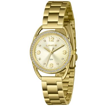 Imagem de Relógio Lince Feminino Ref: Lrgh256l33 C2kx Casual Dourado