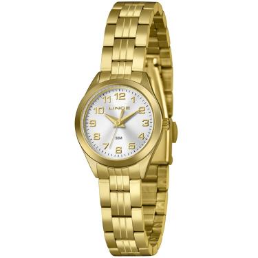 Imagem de Relógio Lince Feminino Ref: Lrgh267l25 S2kx Clássico Dourado