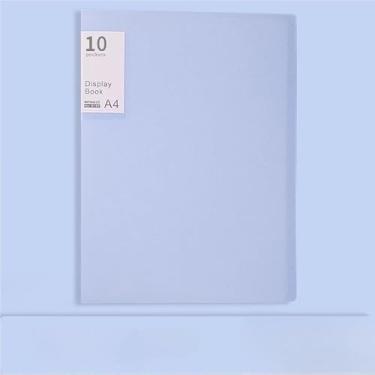 Imagem de Pasta Catálogo A4 com 60 Envelopes Plásticos para Organização de Documentos, Arquivos, Relatórios e Apresentações, Ideal para Escritório, Escola e Uso Diário (Azul,60 folhas)