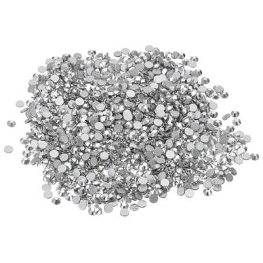 Imagem de Generic SS10/1440 peças de strass de diamante de vidro, strass plano de cristal redondo cristal feito pelo homem pedras preciosas decoração de diamante para arte de unhas artesanato roupas DIY