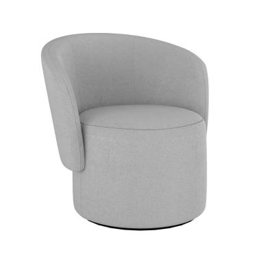 Imagem de Poltrona Moderna Orgânica Bouclê Sala De Estar Balaqui Decor Cor: Boucle Cinza