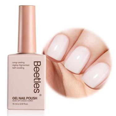 Imagem de Esmalte em Gel Beetles Branco Leitoso 15 ml Removível - beetles Gel Po