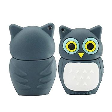 Imagem de Flash Drives USB em forma de coruja de 16 GB Pen Drive Memoria Flash Stick PenDrives USB Flash Disk Thumb Drive U Drive USB 2.0 Pen Drive PenDrive (cinza)
