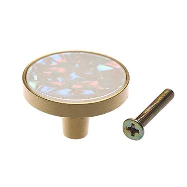 Imagem de Maçanetas de porta elegantes de 1 unidade para armário de cozinha Armário de liga de zinco Gaveta de móveis puxa ganchos de suspensão de parede Acessórios domésticos, multicolor, 32 mm