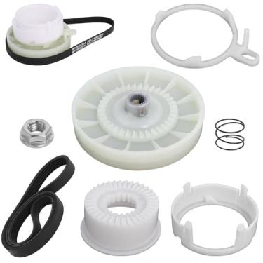 Imagem de Kit de embreagem de polia de arruela W10721967 com cinto de arruela W10006384 para Whirlpool, substitua W10006356, W10315818, PS10057144, W10006352, W10006353, W10006354, W10006382, W10326374, W10536113