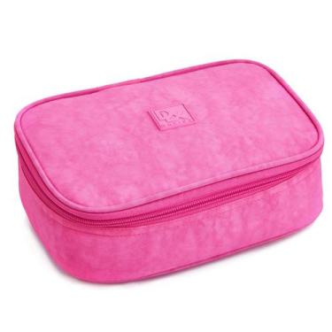 Imagem de Estojo Box 100 Pens Grande Escolar Menino Menina Crinkle - Denlex, Ros