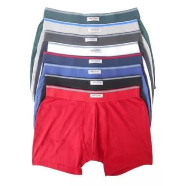 Imagem de Cueca Boxer Bressan Microfibra Com Elástico Aparente Kit 6, 530 sortid