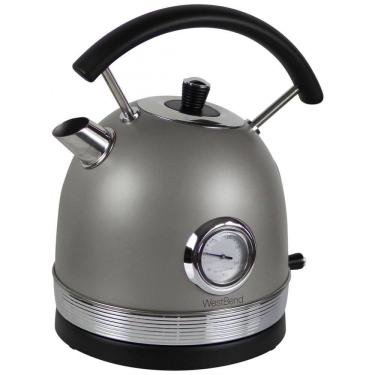 Imagem de Chaleira Elétrica 1.7L com Desligamento Automático e Proteção de Fervura, 1500W, 110v, WEST BEND KTWBRTGR13, Cinza