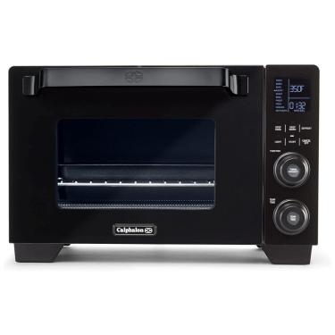 Imagem de Forno Elétrico de Bancada com Controle de Temperatura e Temporizador, Aço Inoxidável, 110v, CALPHALON 2157182, Preto