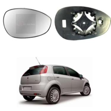 Imagem de Lente Espelho Retrovisor Com Base  Punto  Esquerdo - Sofisti-Car