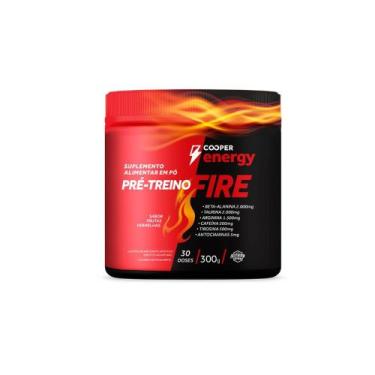 Imagem de Pré-treino Fire Cooper Energy Sabor Frutas Vermelhas 300g