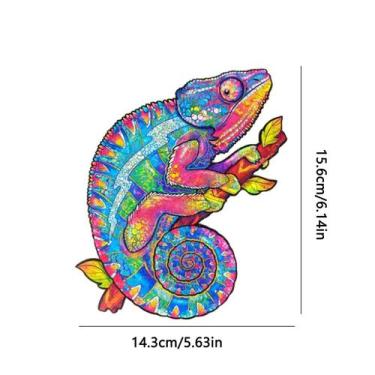 Imagem de Quebra-cabeça de madeira peças de forma única presente animal para adu