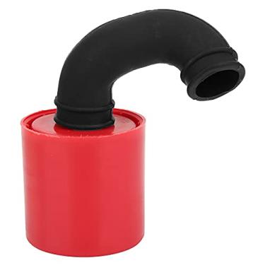 Imagem de Filtro de ar RC Mini peça de atualização de motor universal Peça de reposição de plástico de alto desempenho adequada para peças de reposição de carro 1/8 RC Vermelho Amarelo (Vermelha)