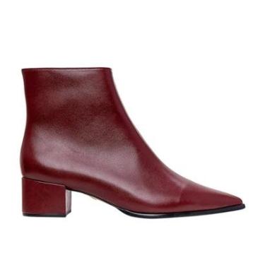 Imagem de Bota Feminina Carrano Cano Baixo Mahogany Bordô - 716006B-Feminino