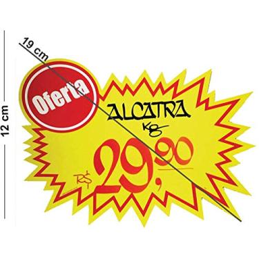 Imagem de Cartaz Para Marcacao Splash Oferta Amarelo 12X19Cm Pacote Com 100-67609