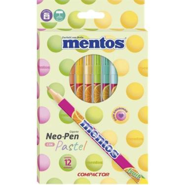 Imagem de Caneta Hidrográfica Neo Pen Mentos Gigante 12 Cores Pastel - Pacote co