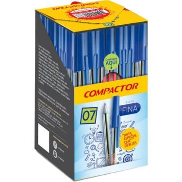 Imagem de Caneta Esferográfica 0,7MM Vermelha CX com 50 - Compactor