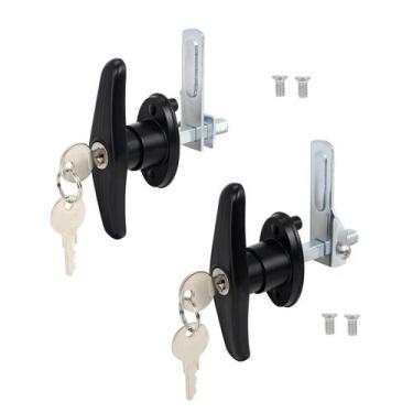 Imagem de Kit de Trava T-Handle para Capas de Caminhão e Camper - Preto