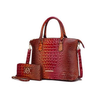 Imagem de Mochila Vegana MKF Collection Frankie - Couro Sintético Crocodilo