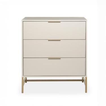 Imagem de Cômoda Square 3 Gavetas 93 cm x 80 cm x 45 cm - Casavee, Off White Sua