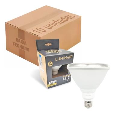 Imagem de 10x Lâmpada Par38 Led 15w 3000k Amarela Quente Prova D`água