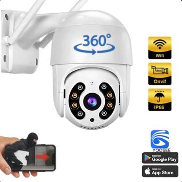 Imagem de Câmera de Vigilância IP Full HD Externa com Visão Noturna - ASAF