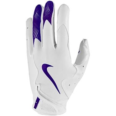 Imagem de Nike Luvas de futebol Vapor Jet 8.0 brancas | brancas | roxas pequenas