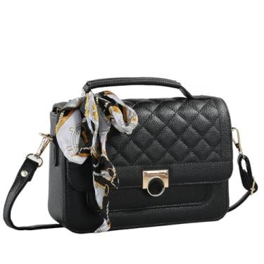 Imagem de Bolsas Femininas,Bolsa Feminina Transversal Com,Bolsa Feminina Estruturada Media(preto)