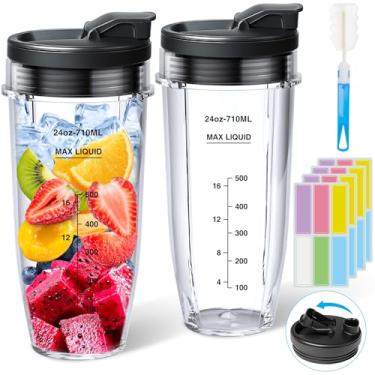 Imagem de Copo de liquidificador de substituição de 680 g com tampa Sip & Seal para Nutri Ninja