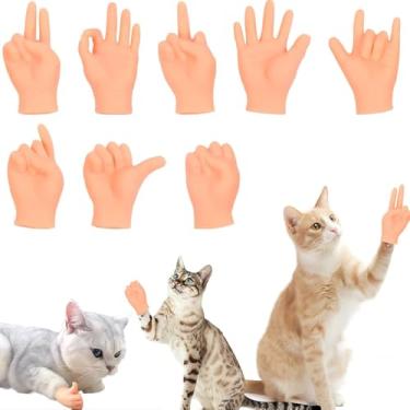 Imagem de Pacote com 14 minifantoches de mãos pequenas e realistas, divertidas e realistas para show de fantoches