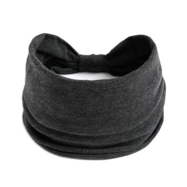 Imagem de Bandanas elásticas para mulheres, faixa de cabeça esportiva absorvente com nó macio para atividades diárias de ioga e treino