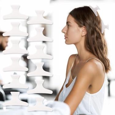 Imagem de 12 peças de grampos de cabelo para pentear grampos de cabelo borboleta grampos de salão grampos de aperto para seção de cabelo, clipes jacaré, acessórios de garra de cabelo para mulheres 01