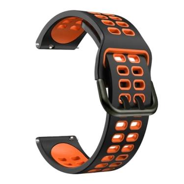 Imagem de BKUANE Pulseiras de relógio inteligente de 22 mm para Samsung Galaxy Watch 3/45mm/46mm/Gear S3 Frontier Pulseira de silicone (Cor: Cor A, Tamanho: Para Gear S3 Frontier)