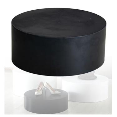 Imagem de Suporte de pedestal de cilindro redondo branco para exibição de manequim, base de suporte de carga forte para decoração de festas e lojas de roupas, 60 x 20 cm, ideal para vitrines de noiva