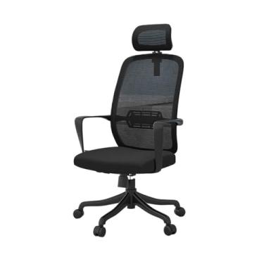 Imagem de Cadeira de escritório cadeira de computador pessoal conferência aprendizagem malha doméstica, cadeira de escritório executiva ergonômica de elevação giratória