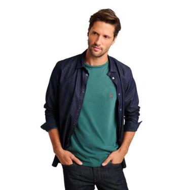 Imagem de Camiseta Algodão Brasa Pica-Pau Bordado Reserva, Verde stoned, GG