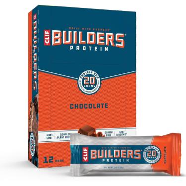 Imagem de Barras de proteína CLIF Builders Sabor Chocolate 12x68g-Unissex
