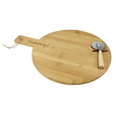 Imagem de Jogo de 2 Peças para pizza em bambu D35xA2,5cm