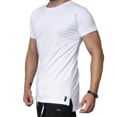 Imagem de Camiseta Long Reta Abertura Lateral - C41 - Vcstilo